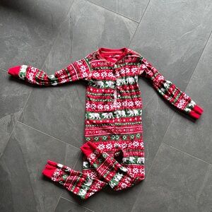 Festive Red and Green Kids Pajamas